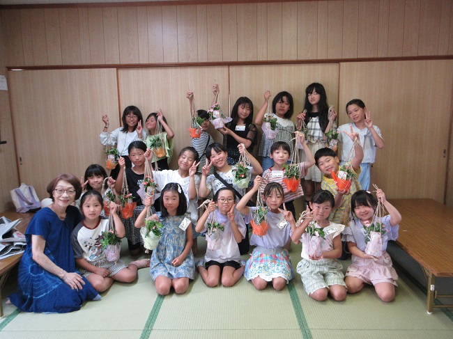 生け花教室の様子