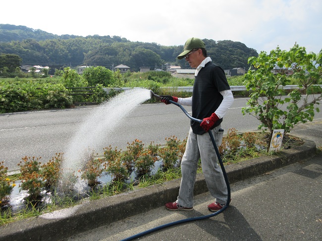 花いっぱいの様子