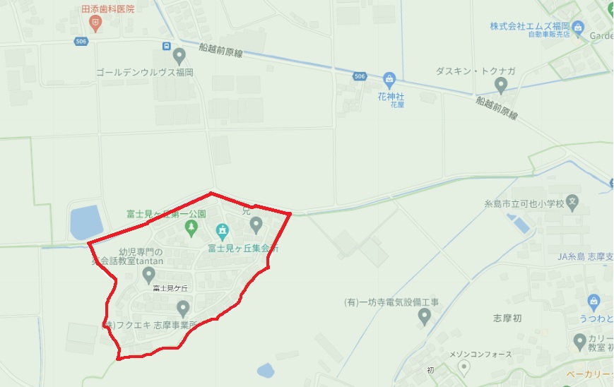 富士見ヶ丘　詳細地図