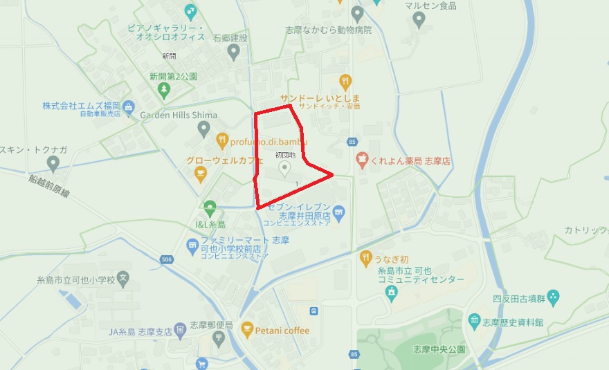 初団地　詳細地図