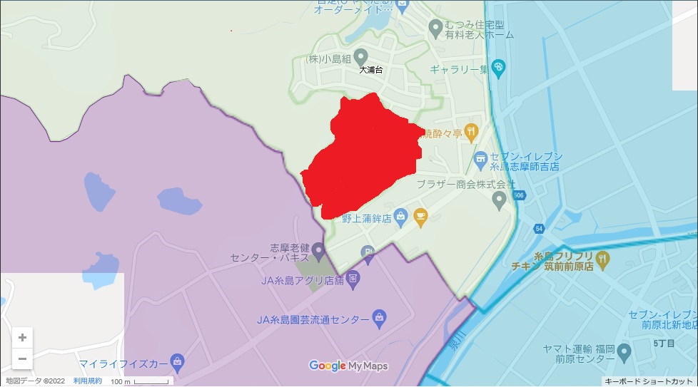 薫る坂　詳細地図