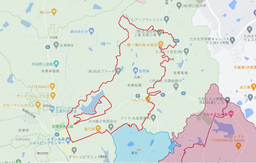 松隈　詳細地図