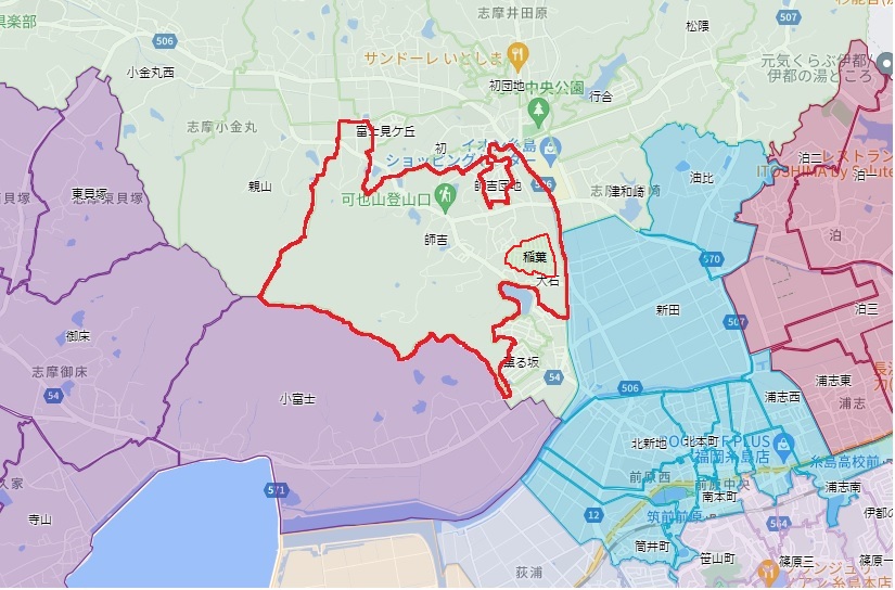 師吉　広域地図