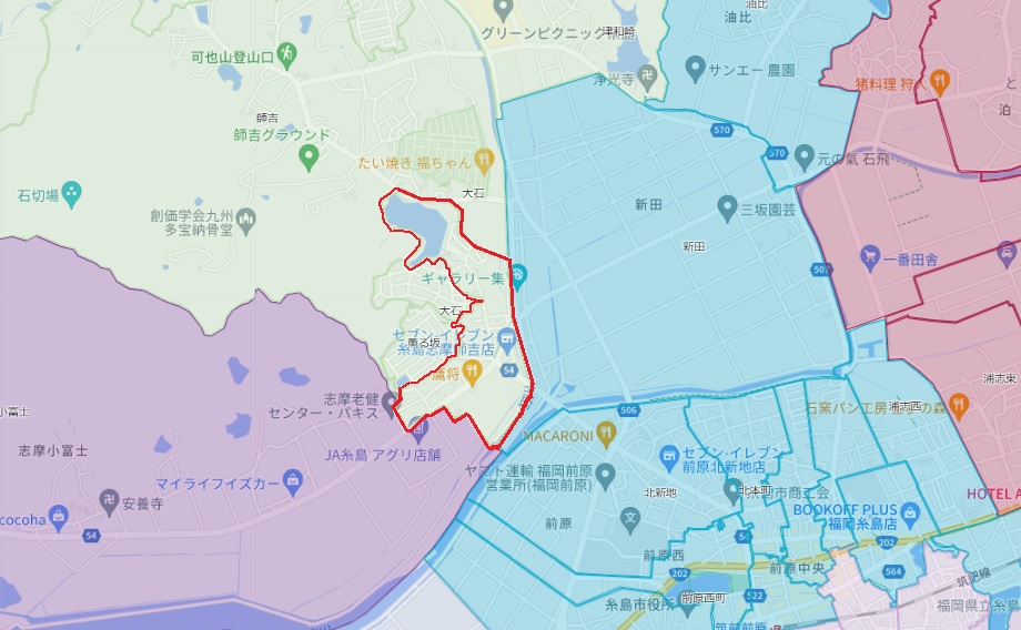 大石　広域地図