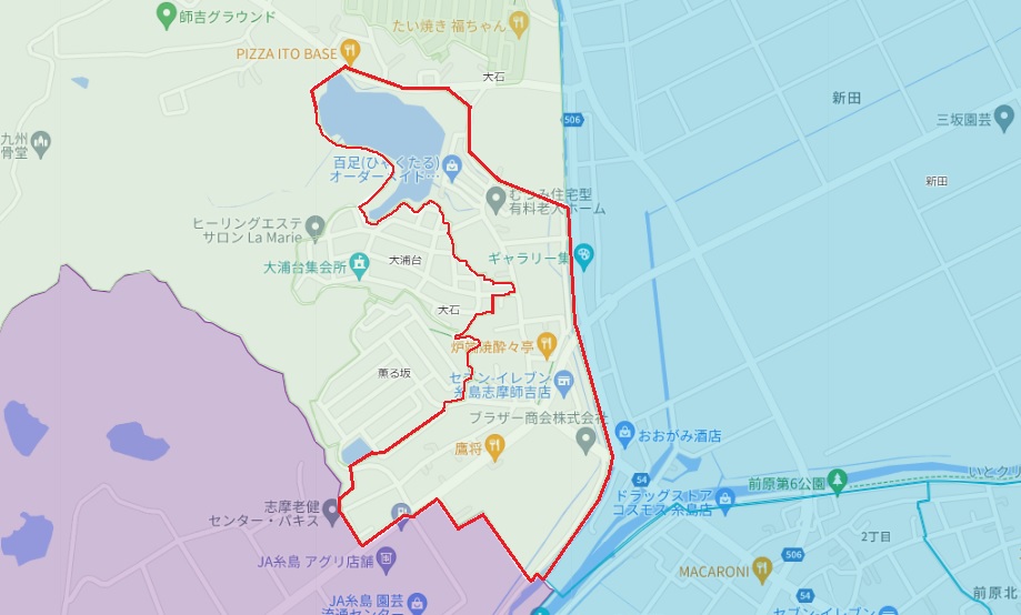 大石　詳細地図