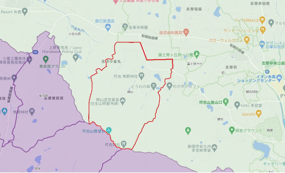 親山　詳細地図