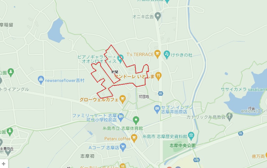 新開　詳細地図