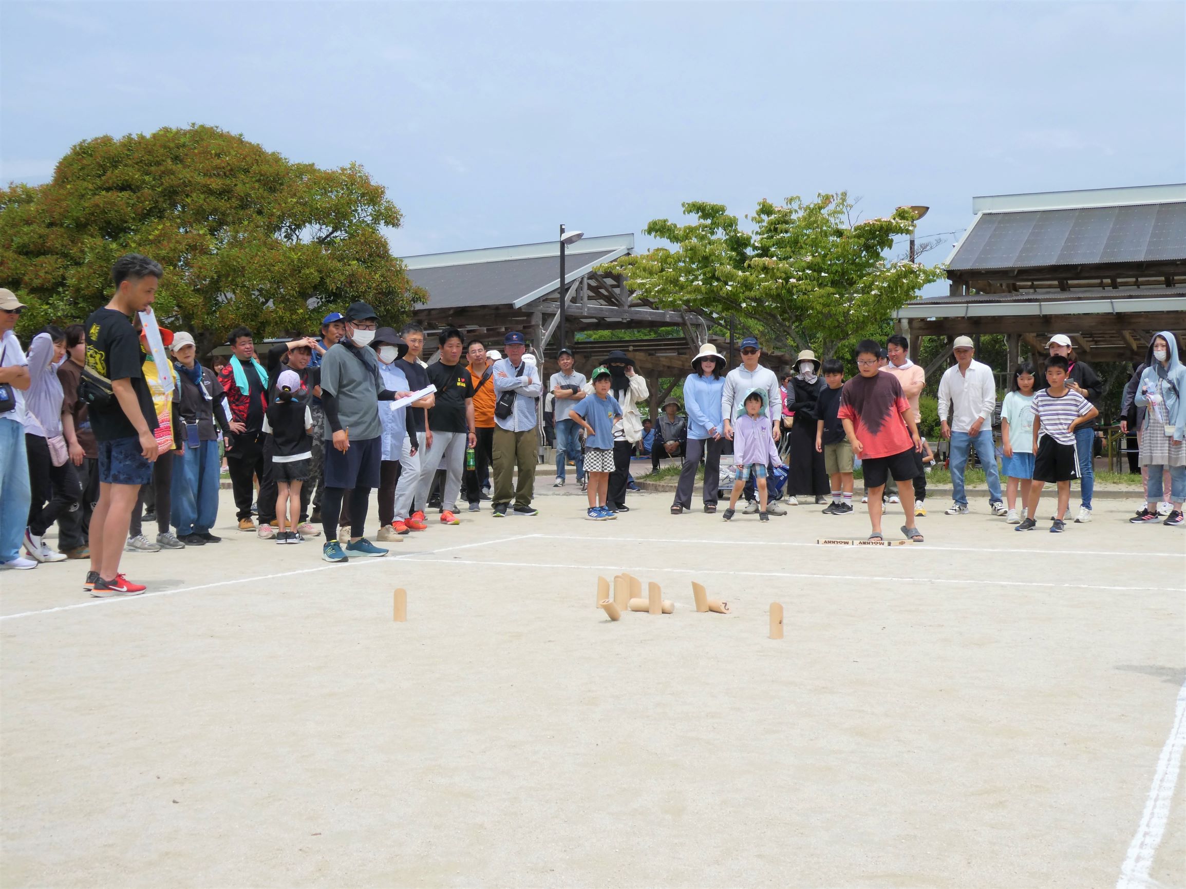08 校区モルック大会　試合の様子