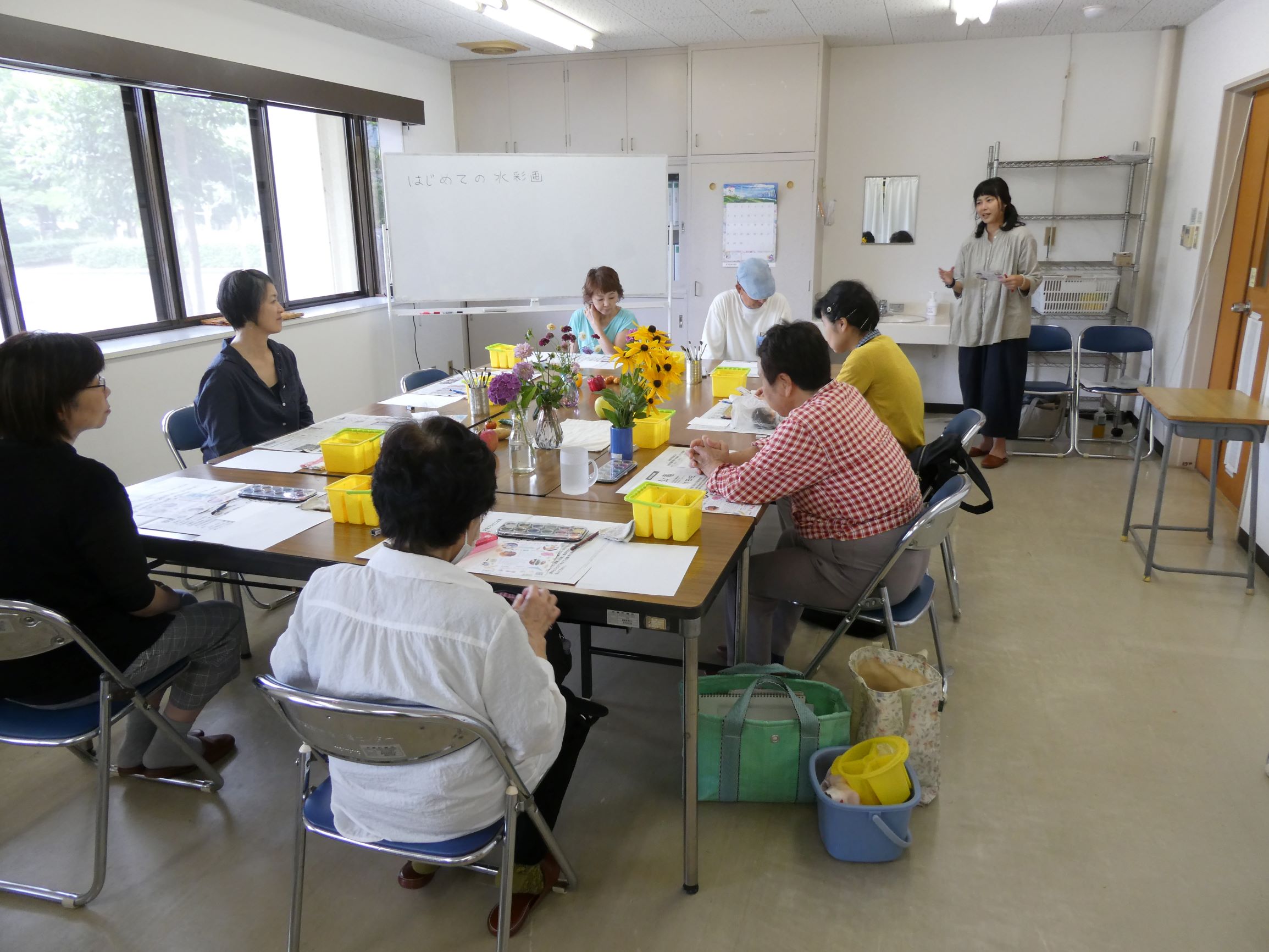 08 水彩画講座受講の様子