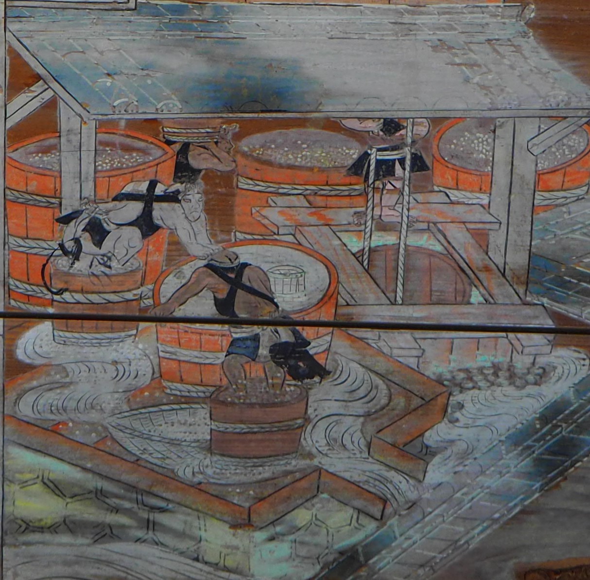 洗米（商家繁栄図絵馬より）