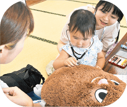 ぬいぐるみ病院の様子