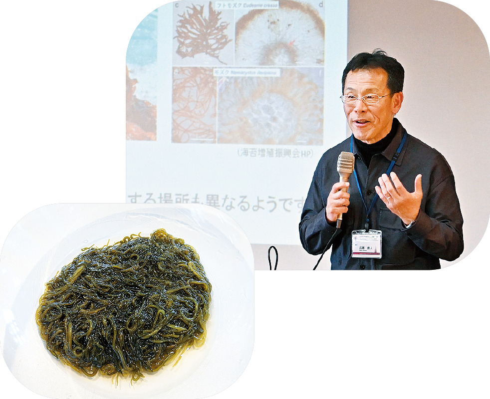 広瀬教授ともずく