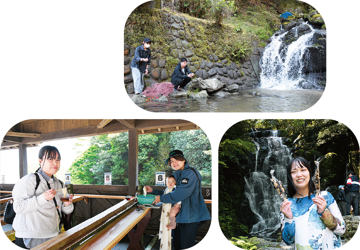 やまめ釣り祭りの様子