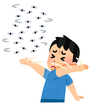 蚊柱のイメージ