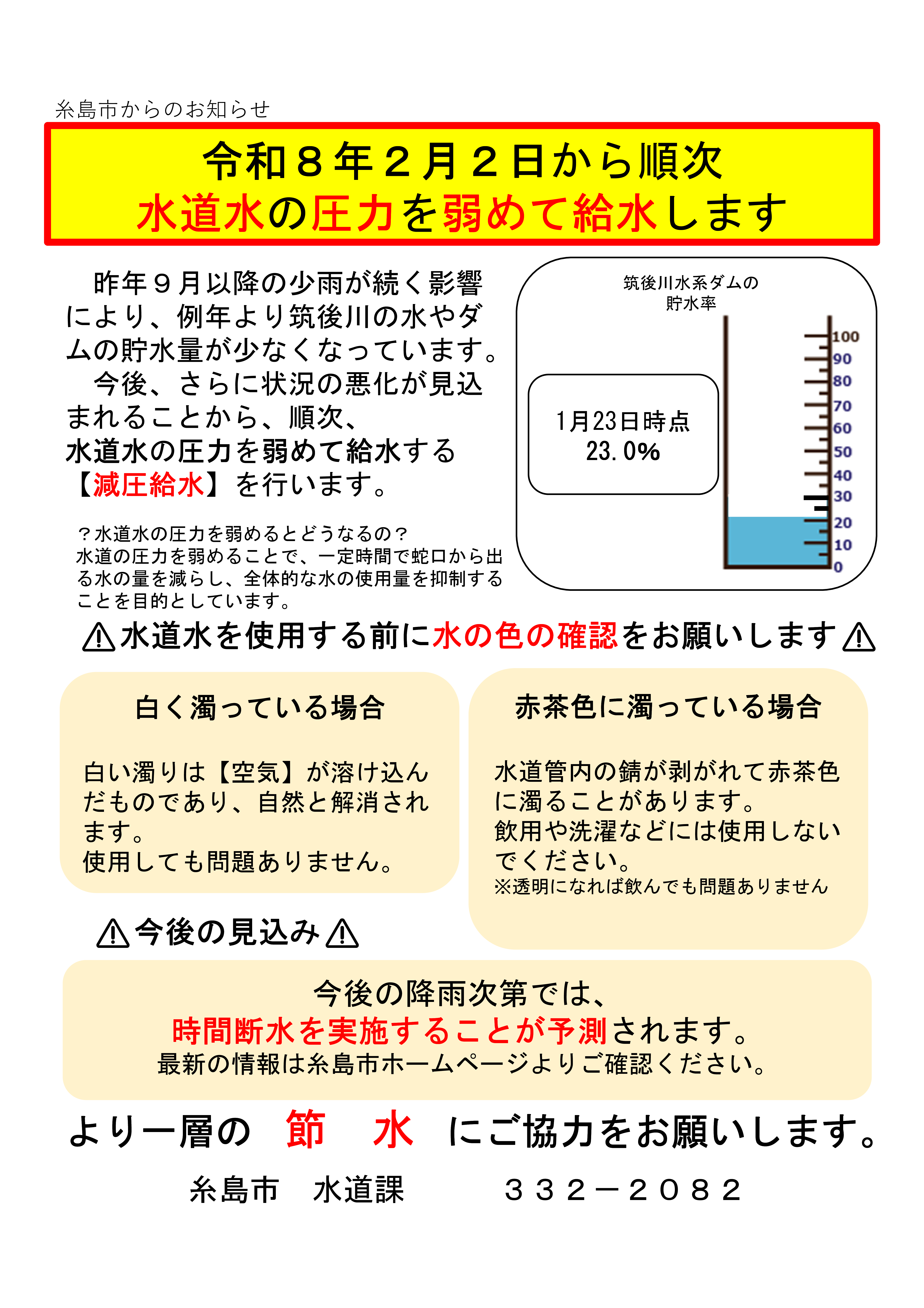 減水給水チラシ