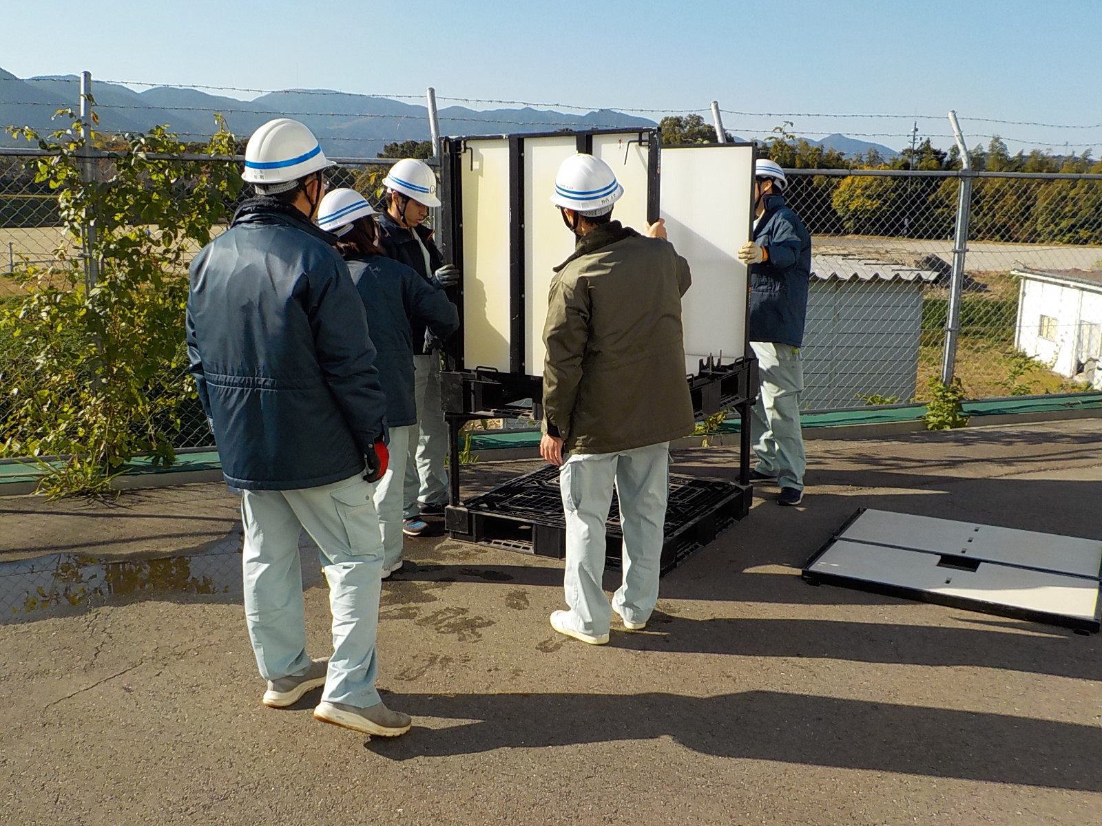 組立式タンク（1t）の組立状況2