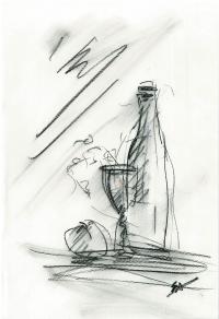 素描画