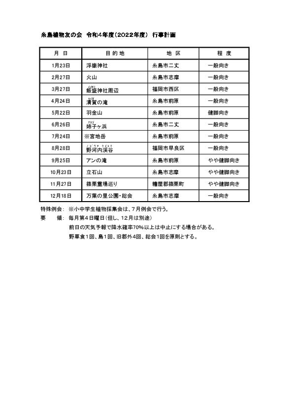 糸島植物友の会