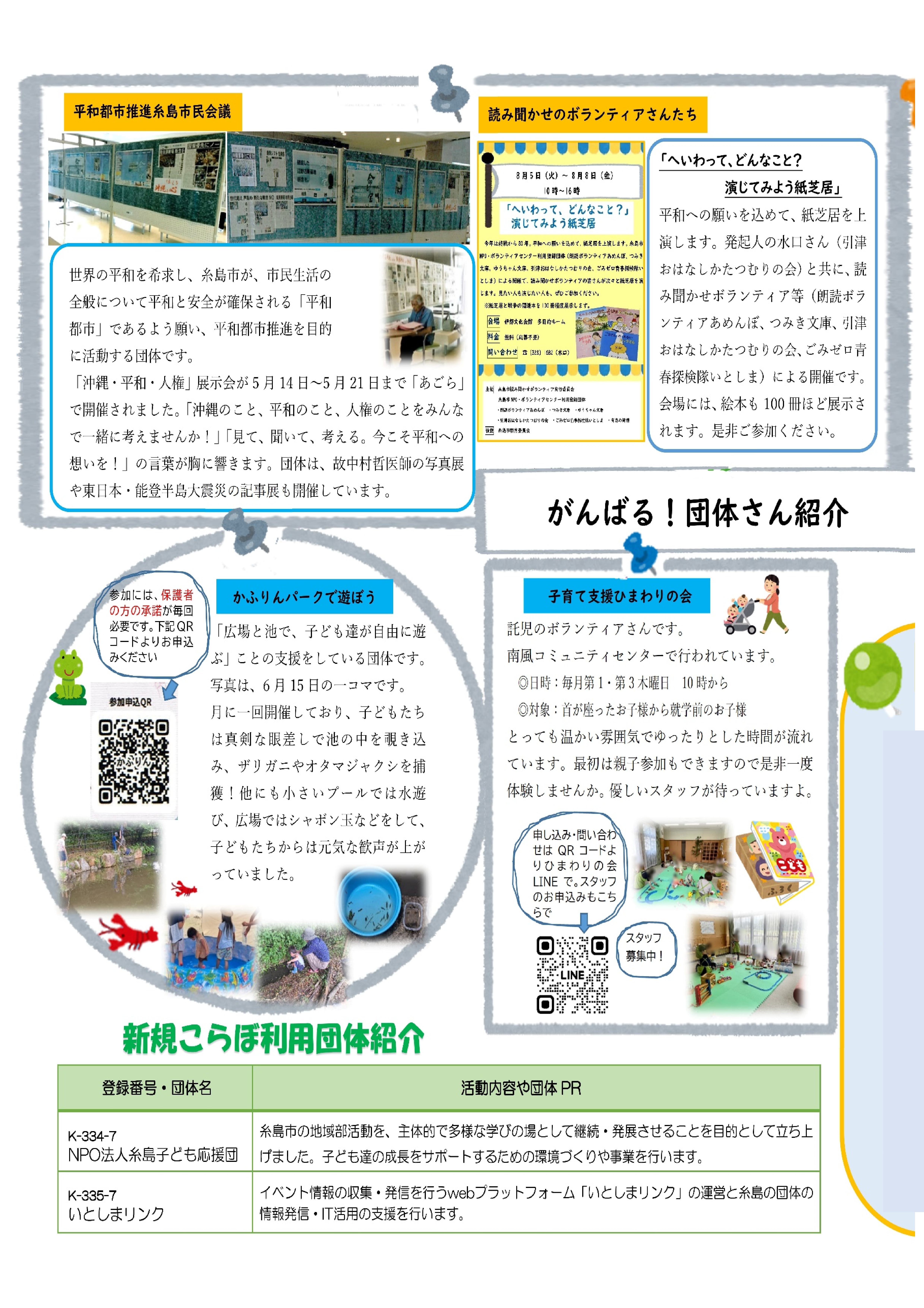 こらぼ糸島通信60号発行のお知らせ（２面）