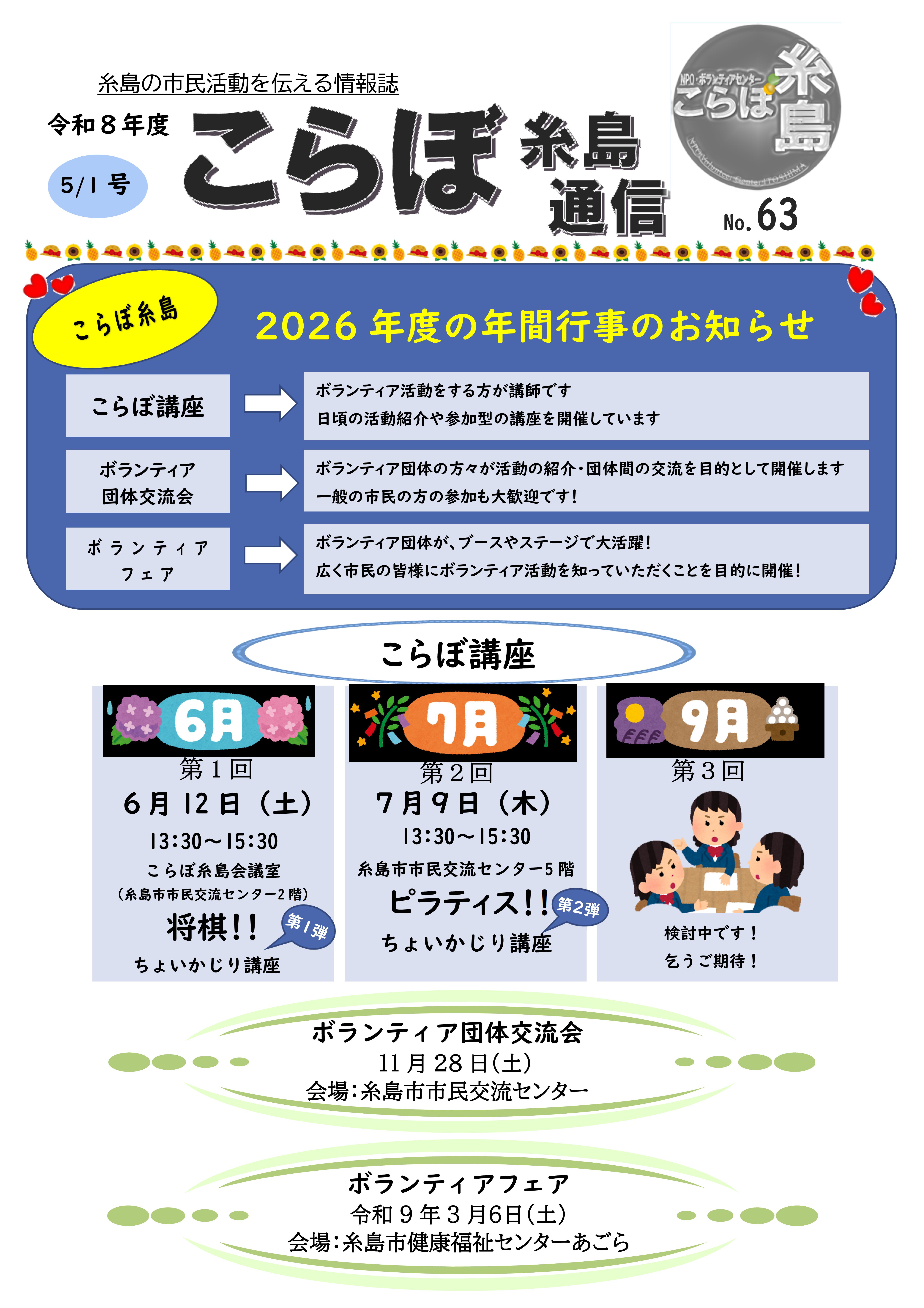 こらぼ糸島通信№63の発行について①