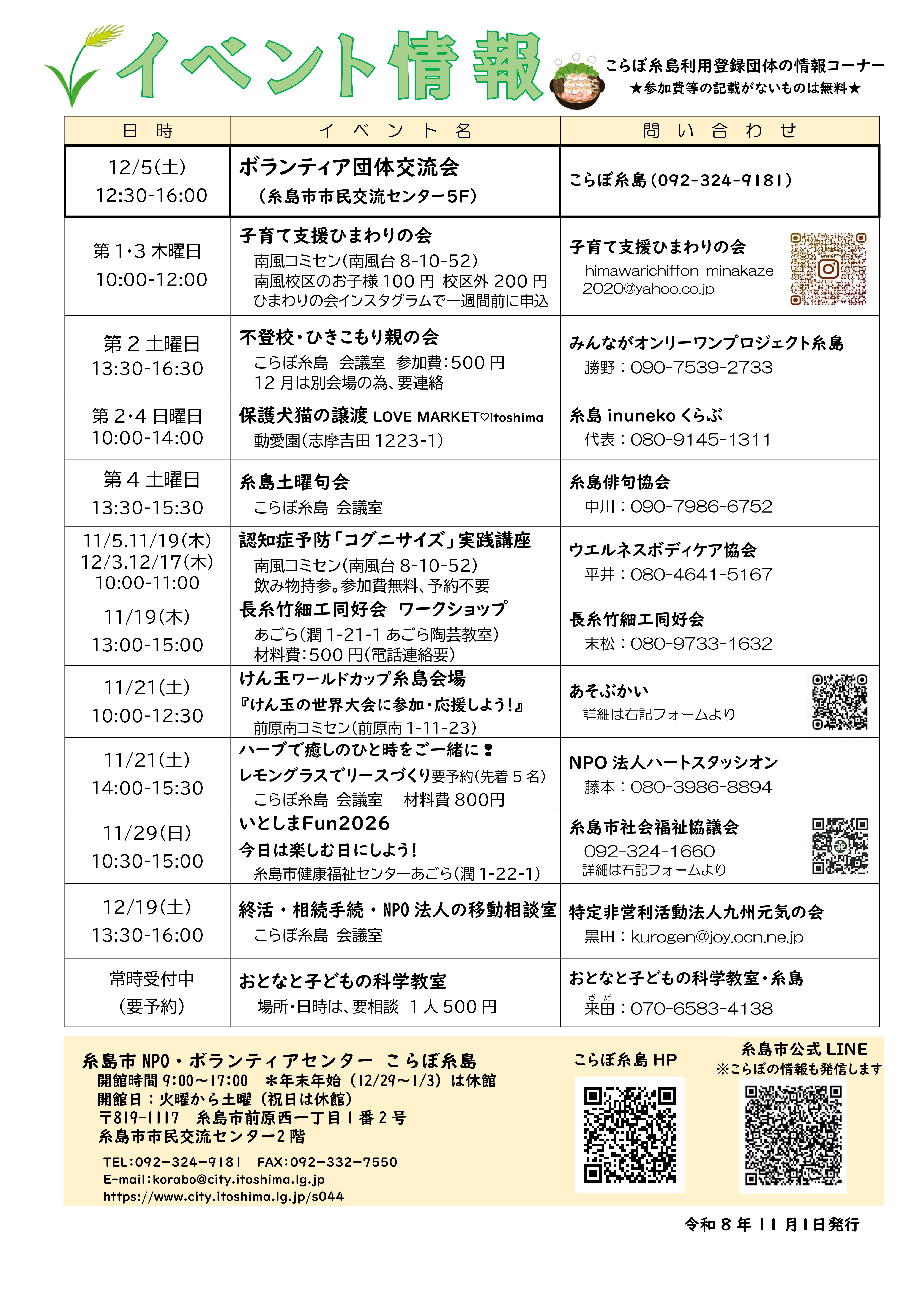 こらぼ糸島通信65号発行のお知らせ④面